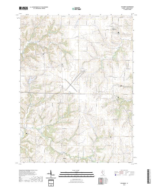 Columbus topographic map thumbnail