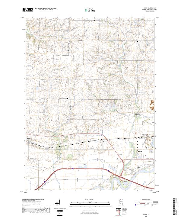 Como topographic map thumbnail