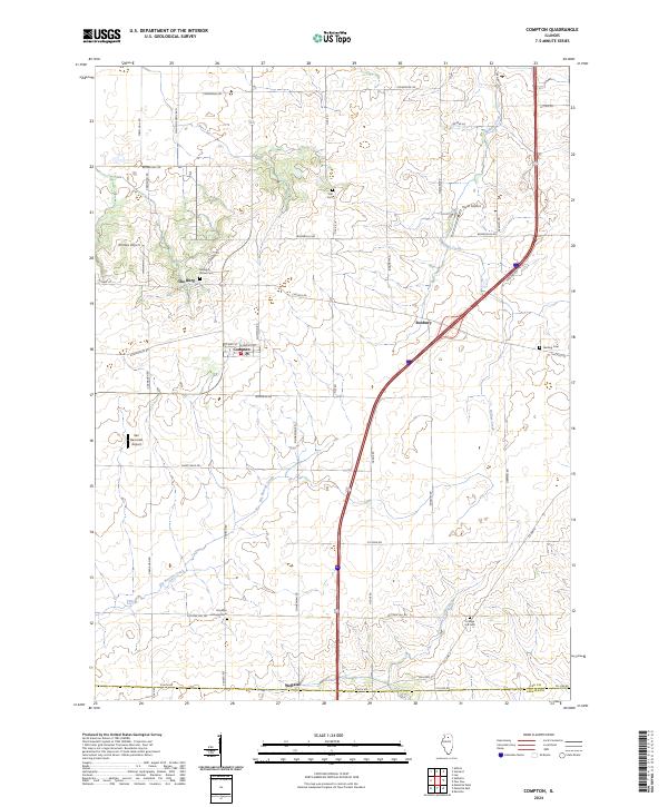 Compton topographic map thumbnail