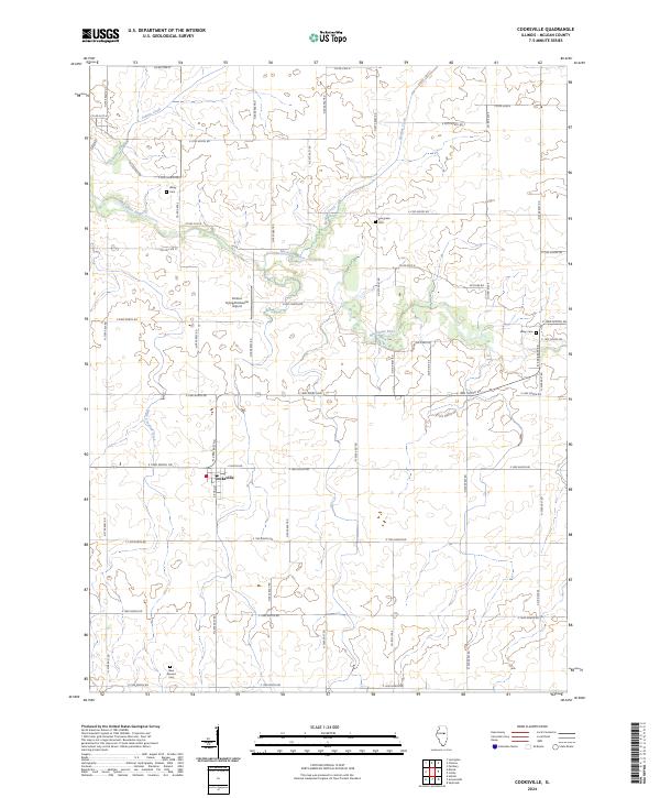 Cooksville topographic map thumbnail
