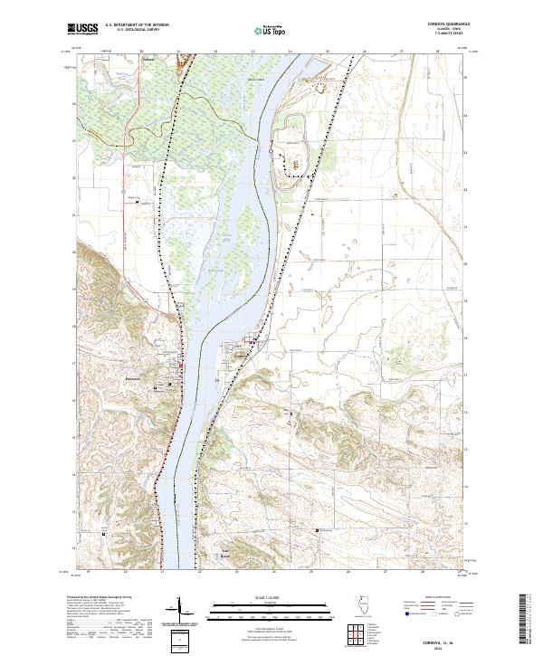 Cordova topographic map thumbnail