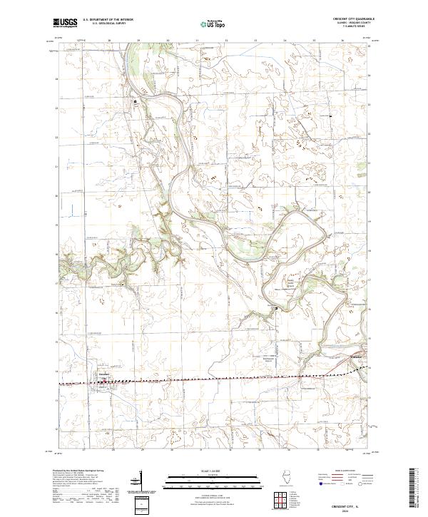 Crescent City topographic map thumbnail