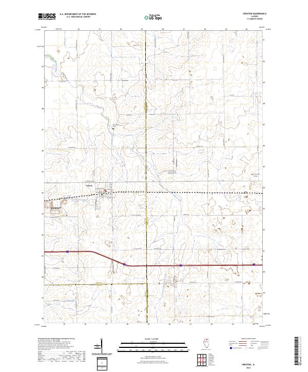 Creston topographic map thumbnail