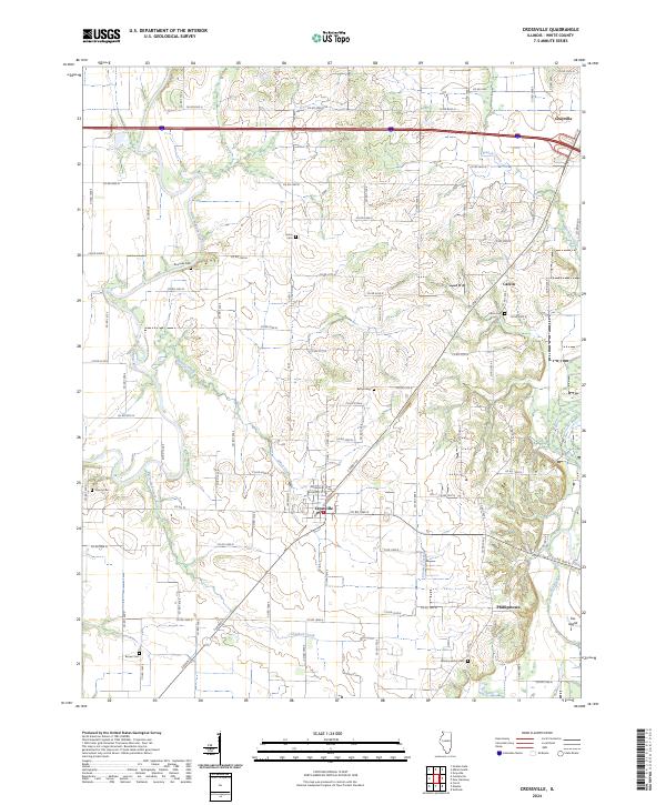 Crossville topographic map thumbnail