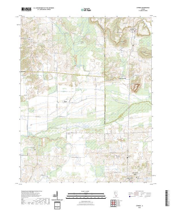 Cypress topographic map thumbnail