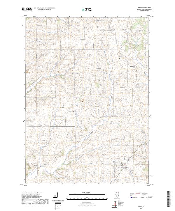 Dakota topographic map thumbnail