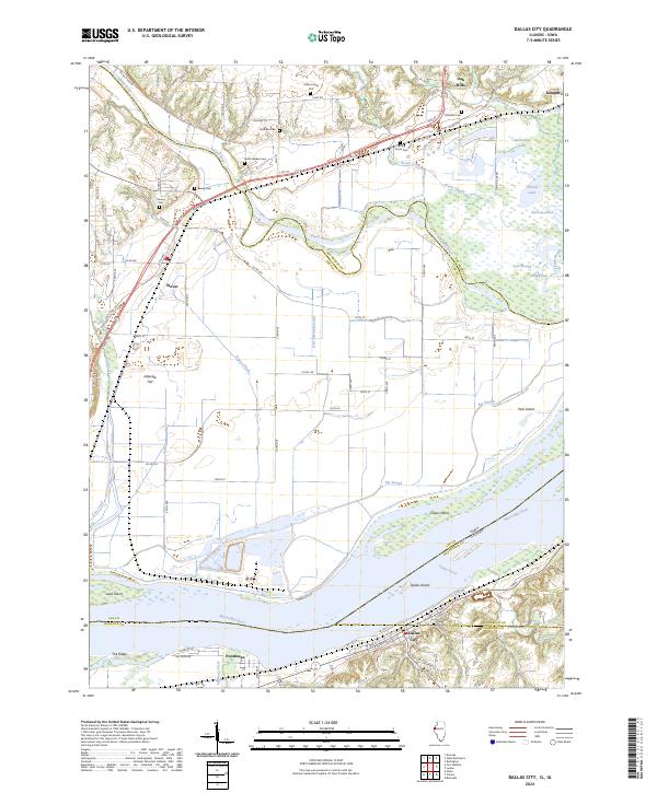 Dallas City topographic map thumbnail