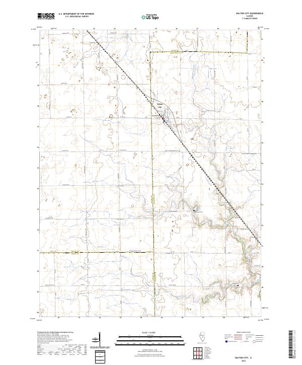 Dalton City topographic map thumbnail