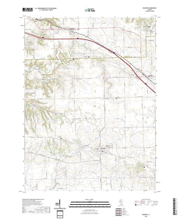 Danvers topographic map thumbnail