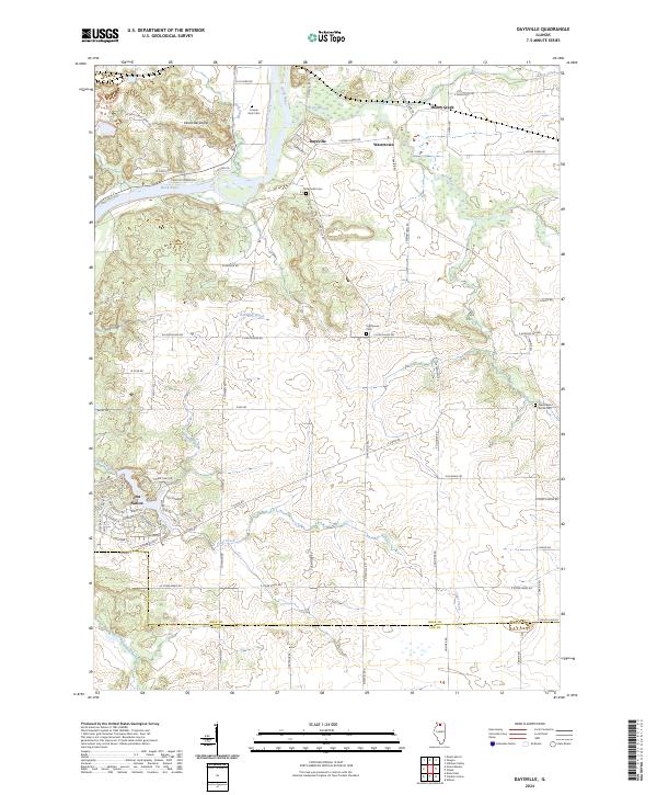 Daysville topographic map thumbnail
