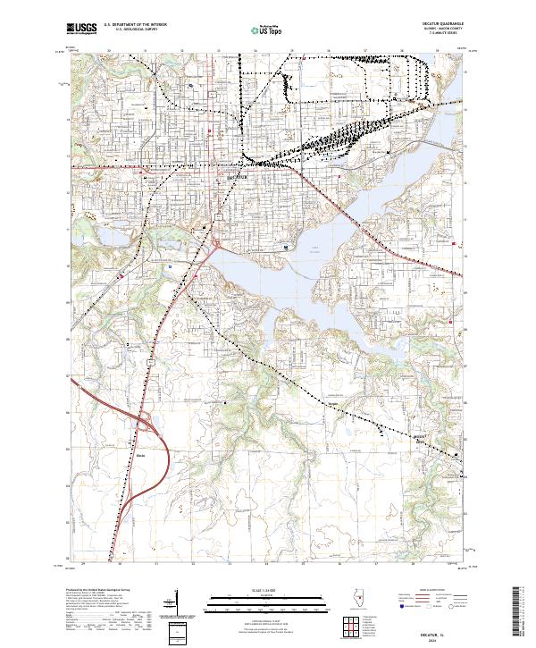 Decatur topographic map thumbnail