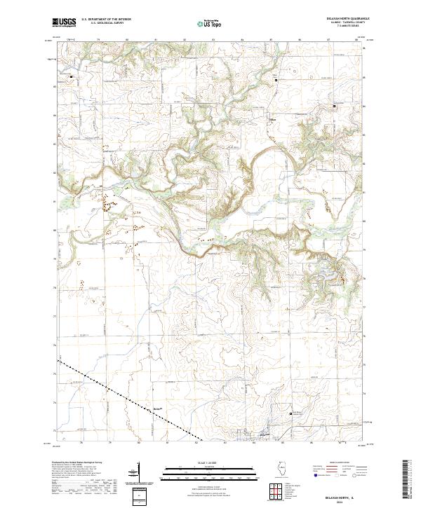 Delavan North topographic map thumbnail