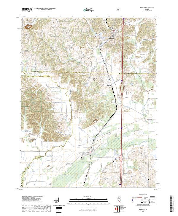 Dongola topographic map thumbnail