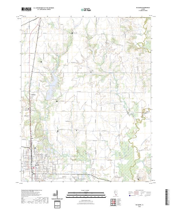 Du Quoin topographic map thumbnail