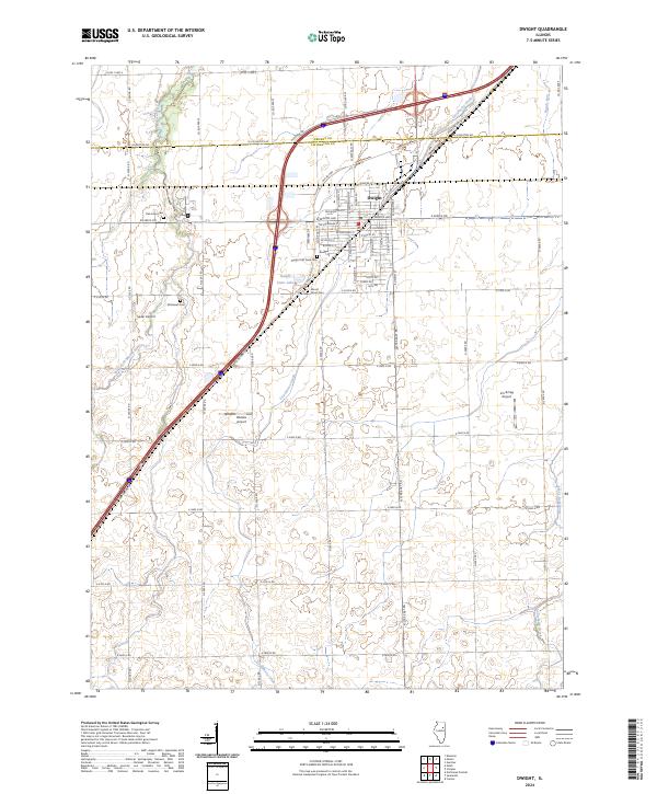 Dwight topographic map thumbnail