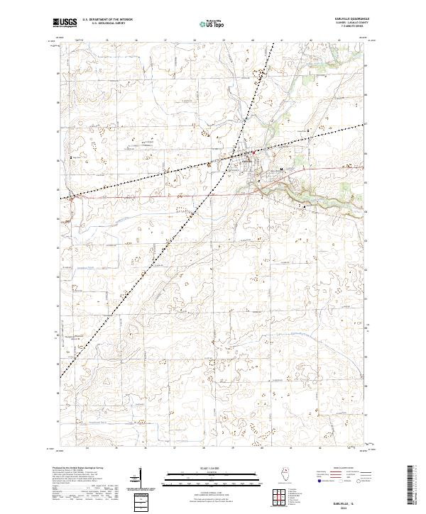 Earlville topographic map thumbnail
