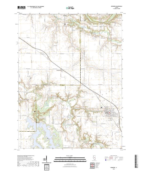 Edinburg topographic map thumbnail