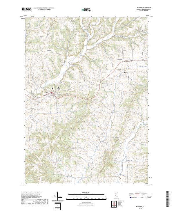 Elizabeth topographic map thumbnail
