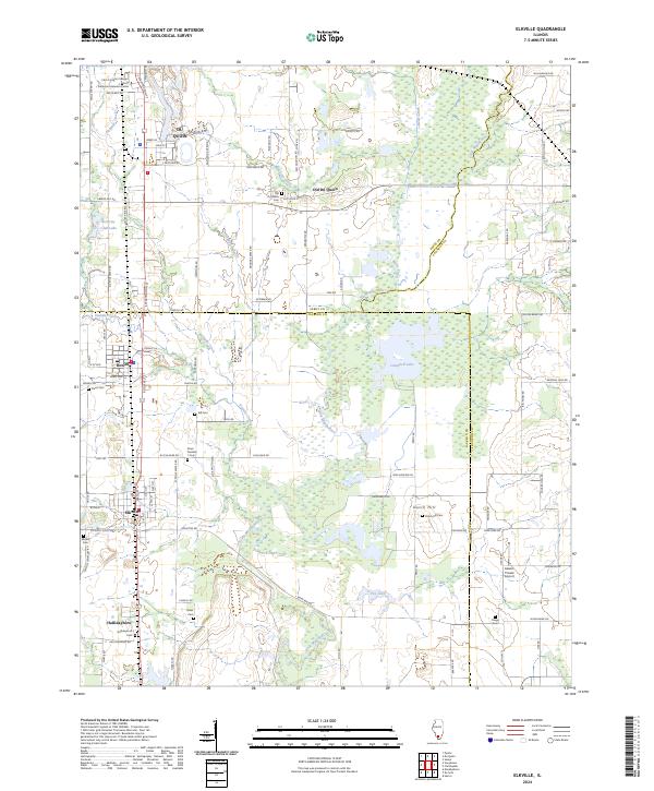Elkville topographic map thumbnail