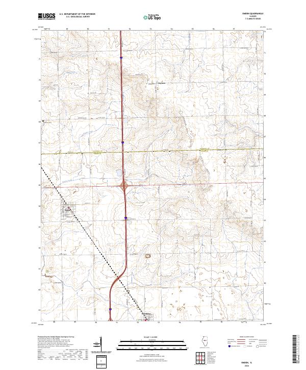 Emden topographic map thumbnail