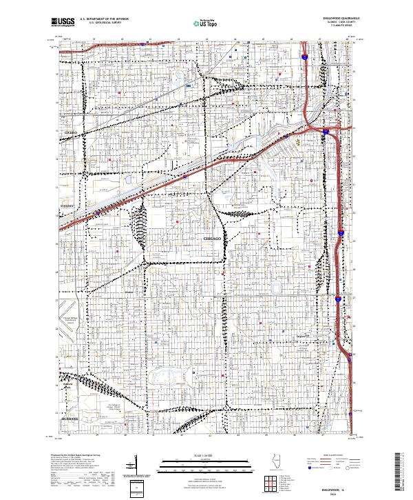 Englewood topographic map thumbnail
