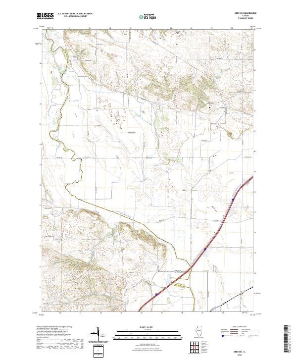 Erie NW topographic map thumbnail
