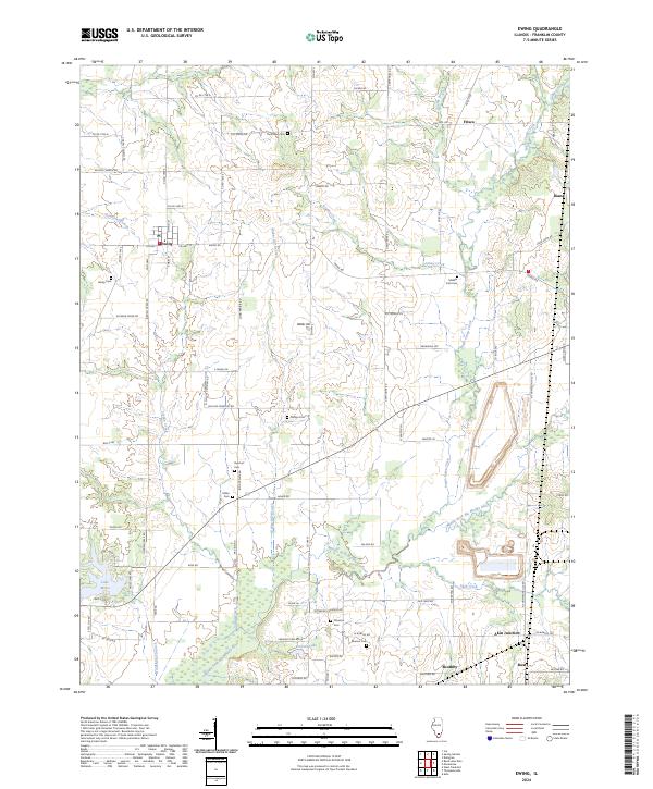 Ewing topographic map thumbnail