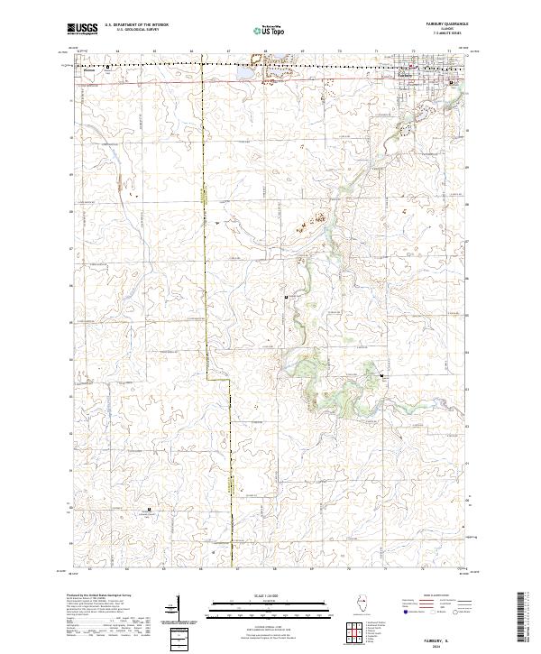 Fairbury topographic map thumbnail