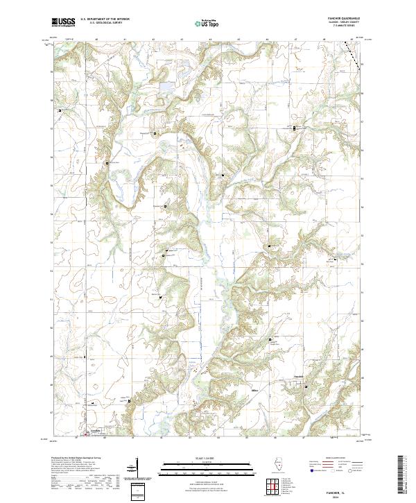 Fancher topographic map thumbnail
