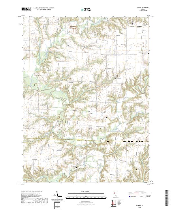 Fandon topographic map thumbnail