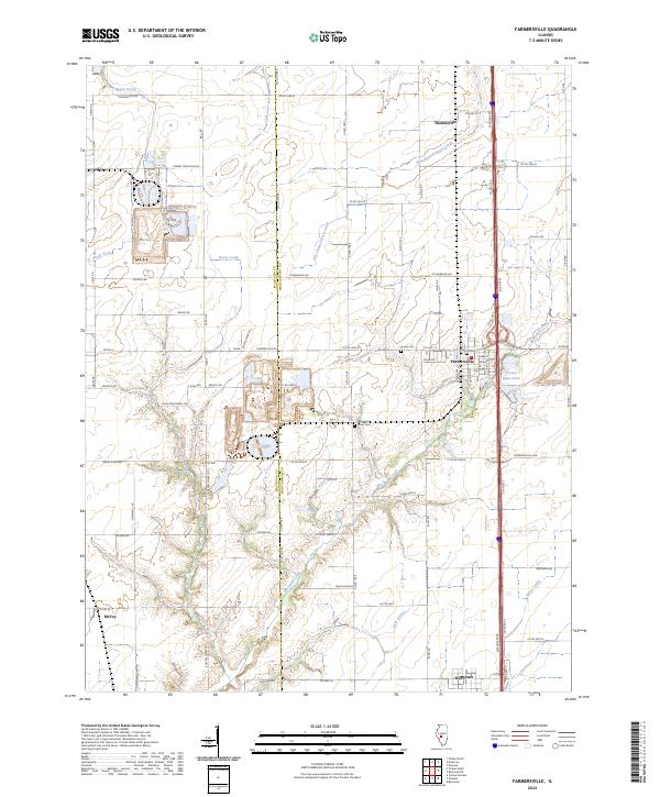 Farmersville topographic map thumbnail