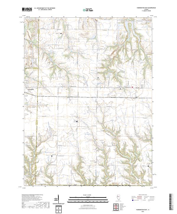 Farmington East topographic map thumbnail