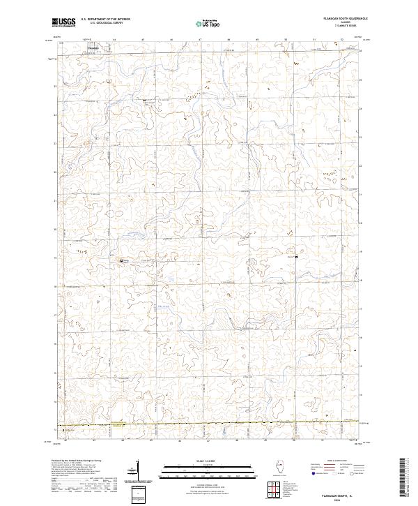 Flanagan South topographic map thumbnail