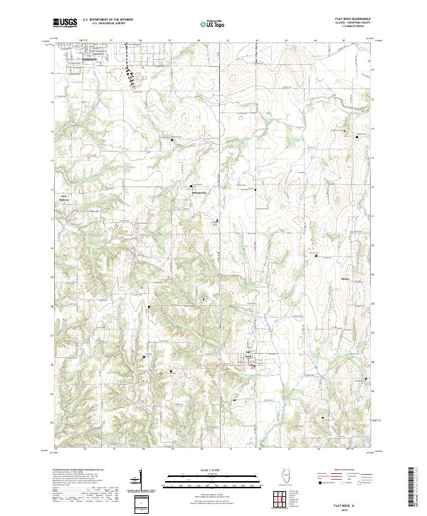 Flat Rock topographic map thumbnail