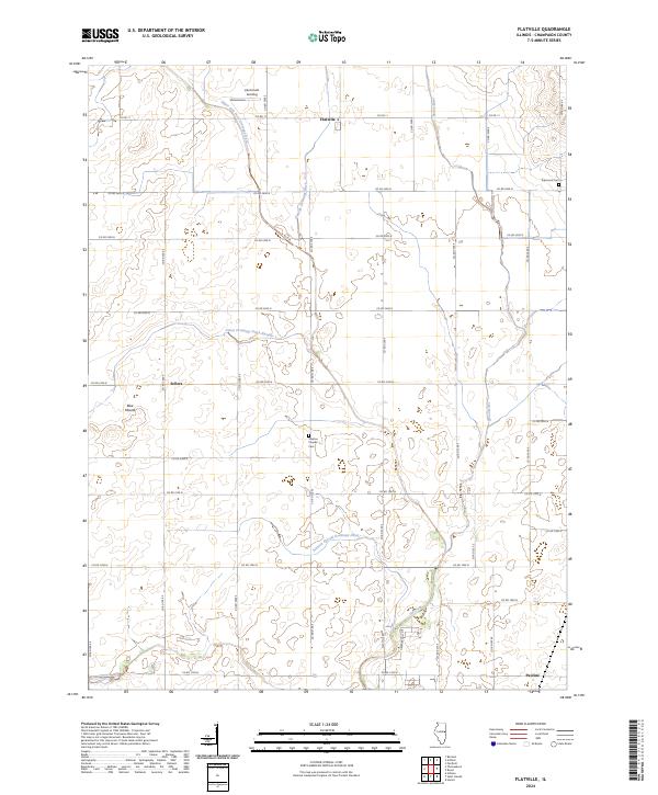 Flatville topographic map thumbnail