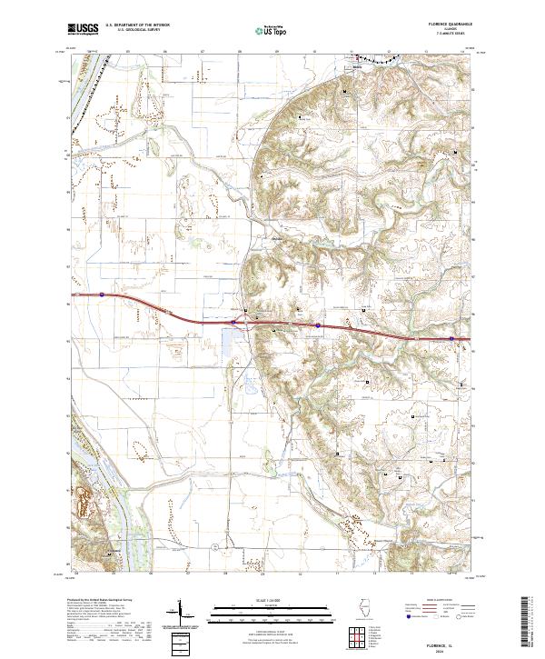 Florence topographic map thumbnail