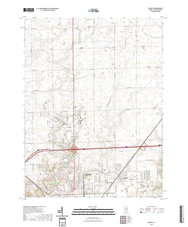 Forsyth topographic map thumbnail