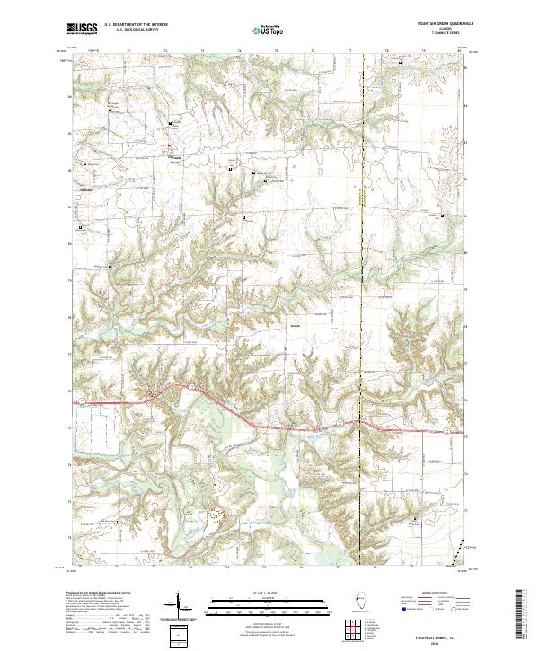 Fountain Green topographic map thumbnail