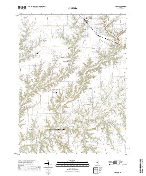Franklin topographic map thumbnail