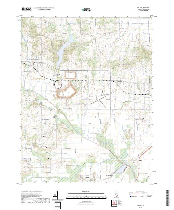 Galatia topographic map thumbnail