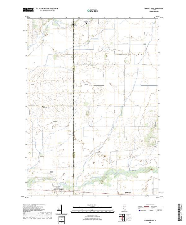 Garden Prairie topographic map thumbnail