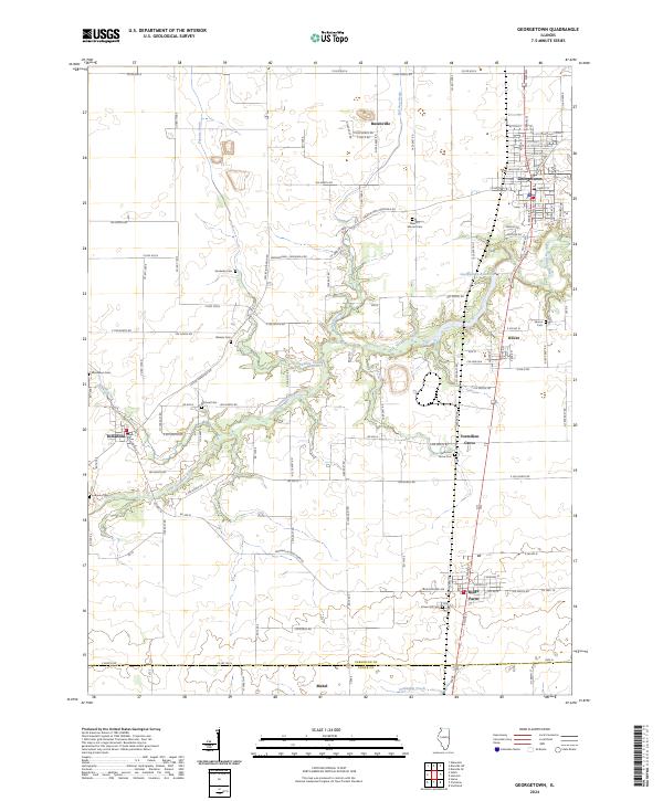 Georgetown topographic map thumbnail