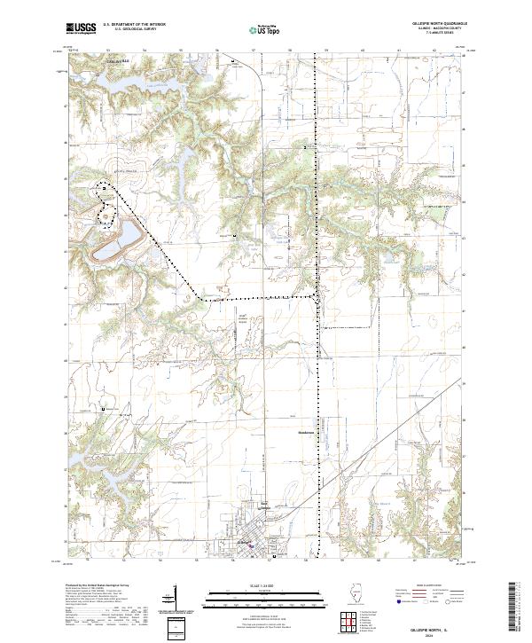 Gillespie North topographic map thumbnail