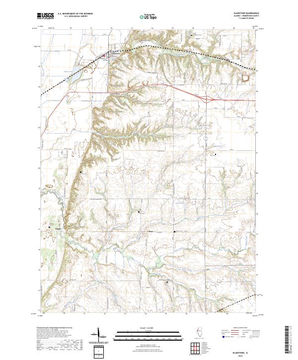 Gladstone topographic map thumbnail