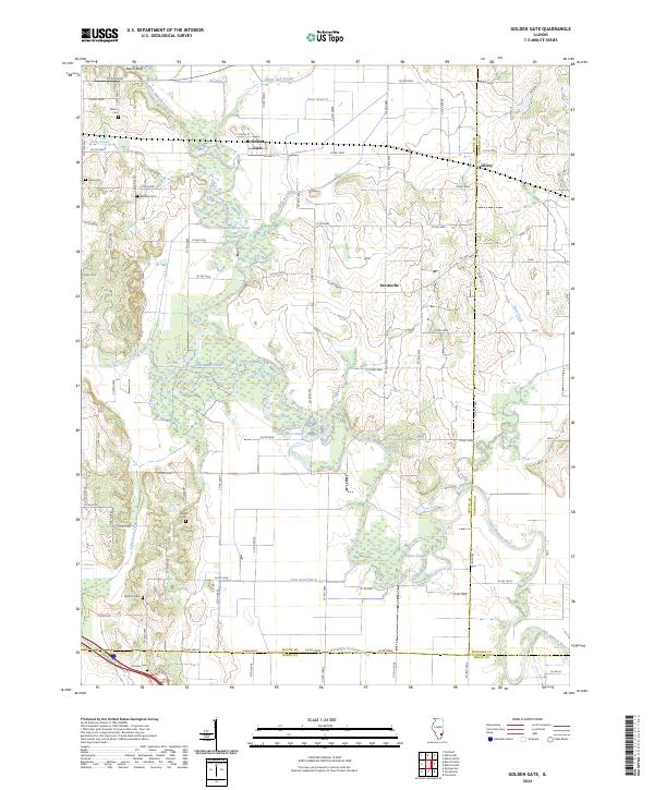 Golden Gate topographic map thumbnail