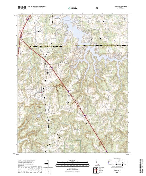 Goreville topographic map thumbnail