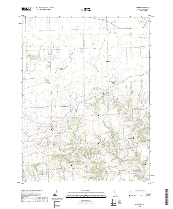 Grandview topographic map thumbnail