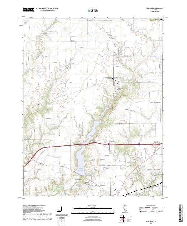 Grantfork topographic map thumbnail