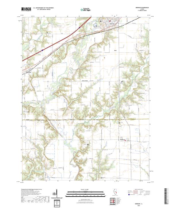 Greenup topographic map thumbnail