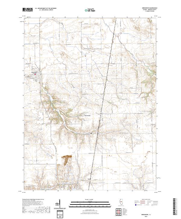 Greenview topographic map thumbnail